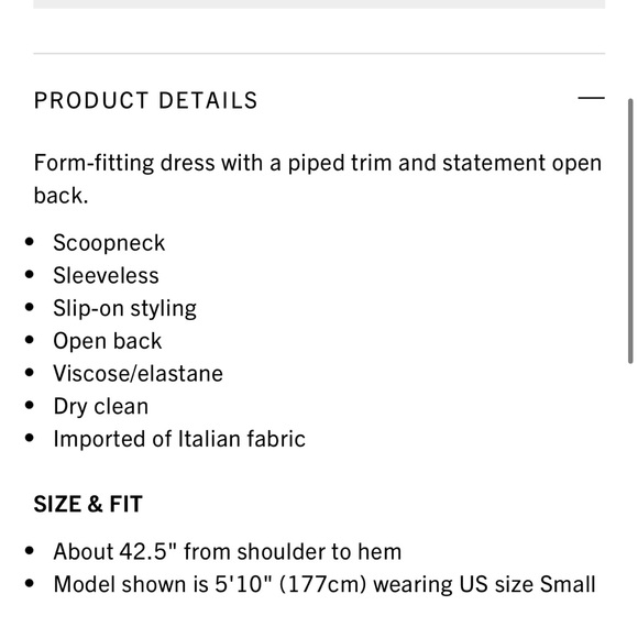 Rag & Bone Nora piped open back dress black - Picture 3 of 5